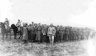 Пленные русские солдаты, воевавшие против Болгарии в 1916 году