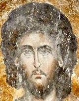 Свети мъченик Левкий.&nbsp;Фрагмент от стара сръбска стенопис&nbsp;