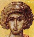 Свети мъченик Антонин. Фрагмент от стара стенопис