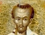 Свети Иоан Златоуст. Фрагмент от икона от Византия, манастир Света Екатеринa на Синай