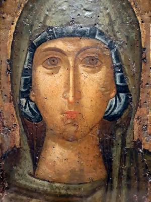 Света великомъченица Анастасия Узорешителница. Фрагмент от стара ромейска икона