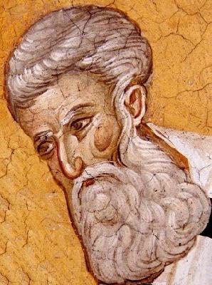 Свети Атанасий Велики, Архиепископ Александрийски. Фрагмент от стара стенопис. Косово, Сърбия