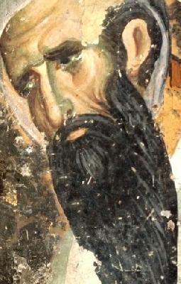 Свети Кирил, Архиепископ Александрийски. Фрагмент от стара стенопис. Сърбия