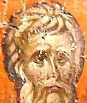 Свети апостол и свещеномъченик Симеон, сродник Господен, епископ Иерусалимски. Фрагмент от стара ромейска стенопис