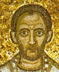 Свети Иоан Златоуст, патриарх Константинополски. Фрагмент от древна мозайка
